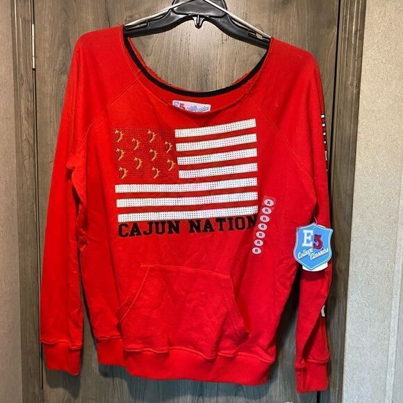 *NWT* E5 College Classics Cajun Nation XL Sweatshirt - Picture 1 of 6
